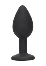 Silicone Butt Plug with Removable Jewel - obrazek 3