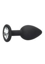 Silicone Butt Plug with Removable Jewel - obrazek 5