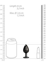Round Gem Butt Plug - Medium - obrazek 9