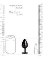 Round Gem Butt Plug - Large - obrazek 9