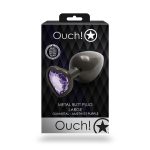 Heart Gem Butt Plug - Large - obrazek 2