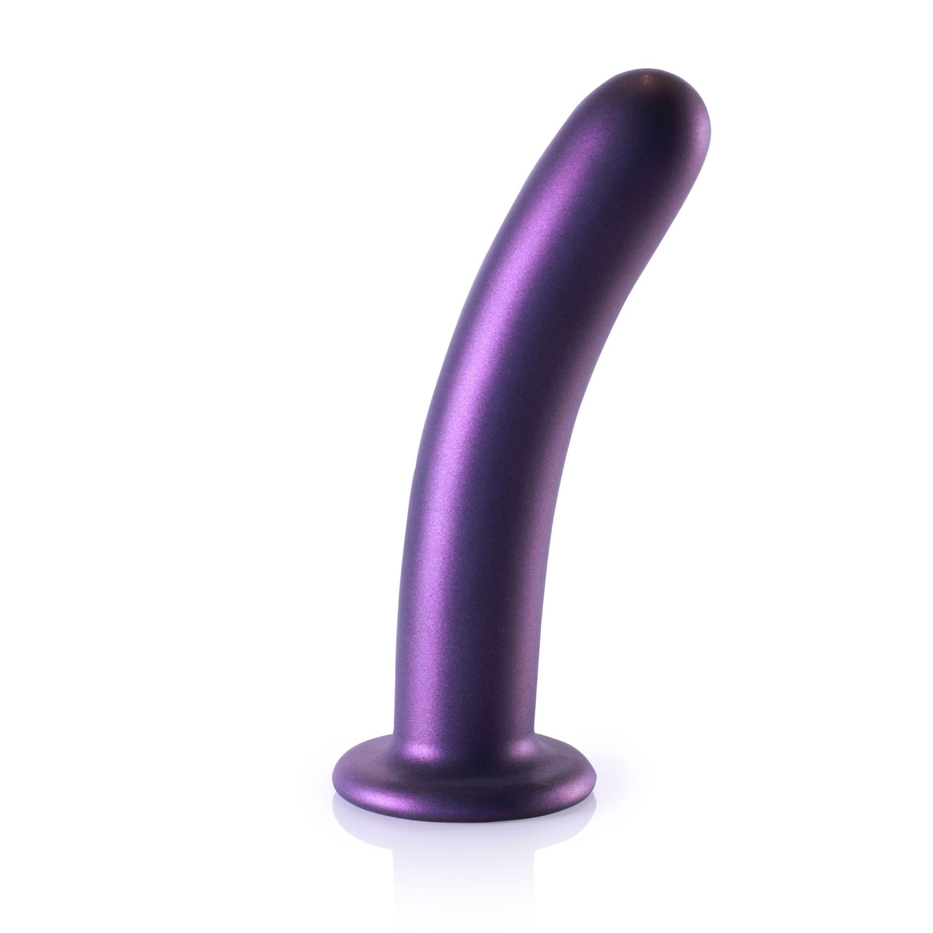 36-OU821MPU Smooth Silicone G-Spot Dildo - 7'' / 17 cm - obrazek 1