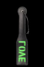 'Love'' Paddle - Glow in the Dark - Black/Neon Green - obrazek 4