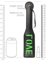 'Love'' Paddle - Glow in the Dark - Black/Neon Green - obrazek 6