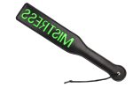 'Mistress'' Paddle - Glow in the Dark - Black/Neon Green - obrazek 2