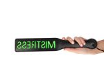 'Mistress'' Paddle - Glow in the Dark - Black/Neon Green - obrazek 3