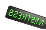 'Mistress'' Paddle - Glow in the Dark - Black/Neon Green - obrazek 5