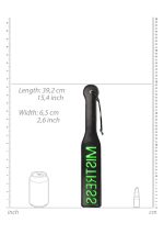 'Mistress'' Paddle - Glow in the Dark - Black/Neon Green - obrazek 6