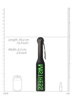 'Mistress'' Paddle - Glow in the Dark - Black/Neon Green - obrazek 7