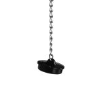 Open Mouth Gag with Plug Stopper - Black - obrazek 6