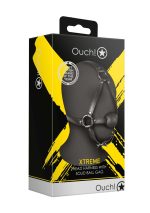 Head Harness with Solid Ball Gag - Black - obrazek 2