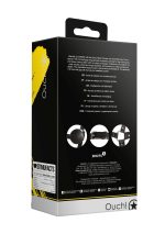 Head Harness with Solid Ball Gag - Black - obrazek 3