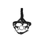 Head Harness with Spider Gag and Nose Hooks - Black - obrazek 5