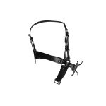 Head Harness with Spider Gag and Nose Hooks - Black - obrazek 9
