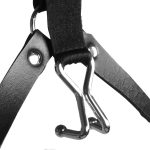 Head Harness with Spider Gag and Nose Hooks - Black - obrazek 11