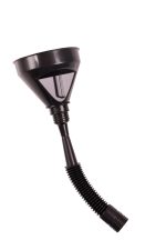 Open Mouth Gag Head Harness with Funnel - Black - obrazek 4