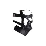 Head Harness with Zip-up Mouth and Lock - Black - obrazek 5