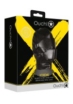 Blindfolded Mask with Breathable Ball Gag - Black - obrazek 2
