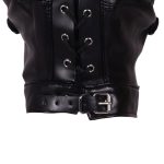 Blindfolded Mask with Breathable Ball Gag - Black - obrazek 4