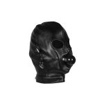 Blindfolded Mask with Breathable Ball Gag - Black - obrazek 6