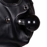 Blindfolded Mask with Breathable Ball Gag - Black - obrazek 8