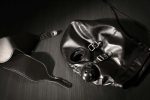 Blindfolded Mask with Breathable Ball Gag - Black - obrazek 10