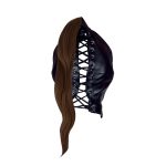 Mask with Brown Ponytail - Black - obrazek 5