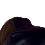 Mask with Brown Ponytail - Black - obrazek 6