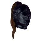 Mask with Brown Ponytail - Black - obrazek 7