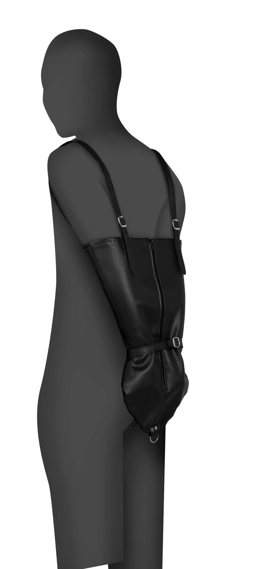 36-OU891BLK Zip-up Full Sleeve Arm Restraint - Black - obrazek 1