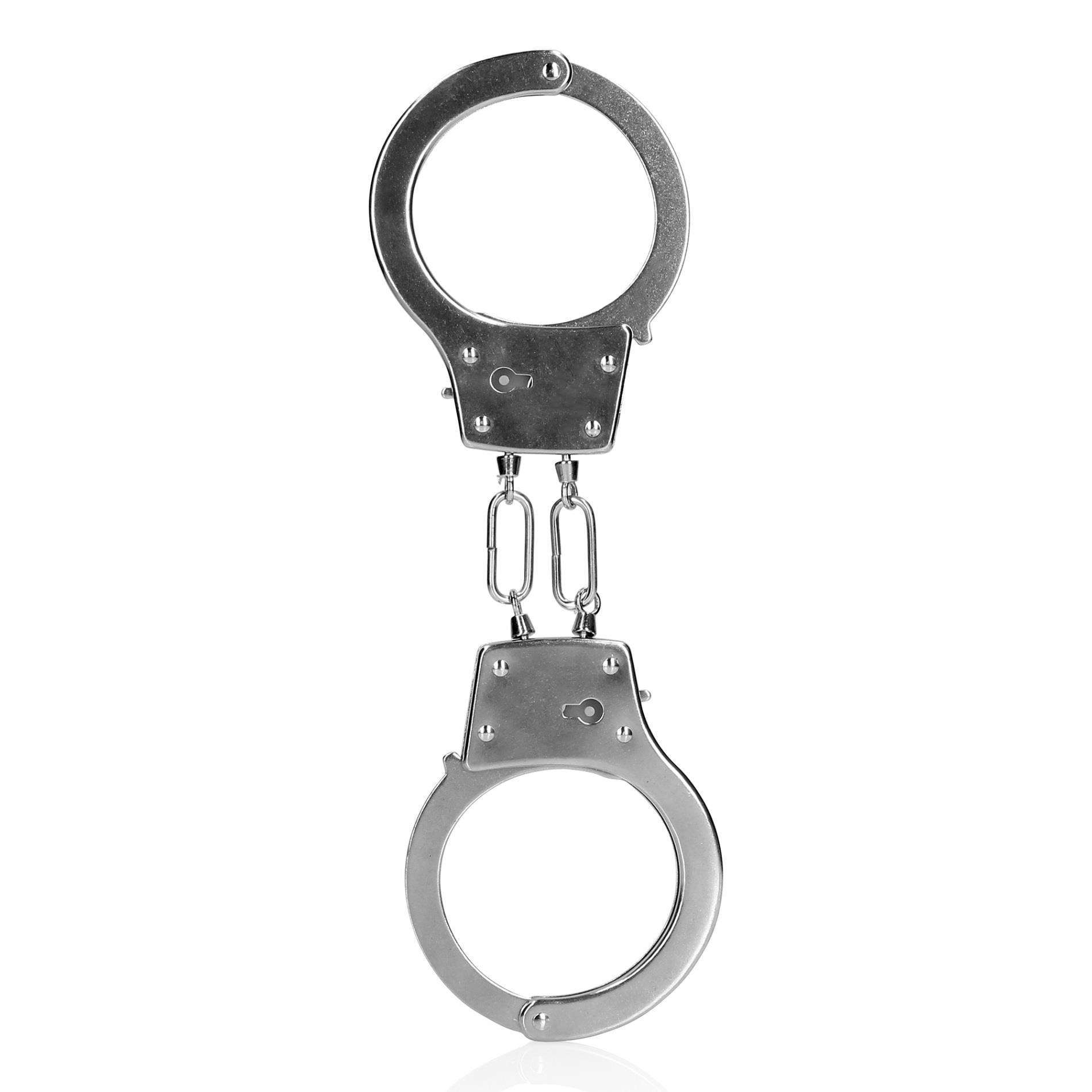 36-OU914MET Metal Hand Cuffs - Silver - obrazek 1