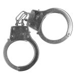 Metal Hand Cuffs - Silver - obrazek 4