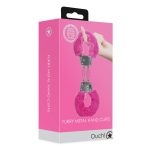 Furry Metal Hand Cuffs - Pink - obrazek 2