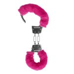 Furry Metal Hand Cuffs - Pink - obrazek 5