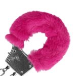 Furry Metal Hand Cuffs - Pink - obrazek 6