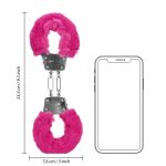 Furry Metal Hand Cuffs - Pink - obrazek 8