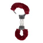 Furry Metal Hand Cuffs - Red - obrazek 5