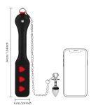 Hearts Paddle with Metal Anal Plug - obrazek 11