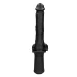 Hand Held Liquid Silicone Vibrating and Thrusting Sex Machine - Black - obrazek 5