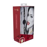 Milan Collection - Silicone Ball Gag - Black/Red - obrazek 2