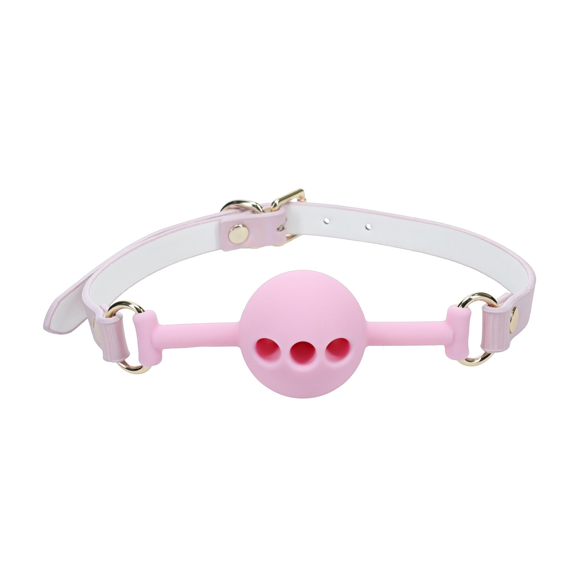 36-OU986PNK_01 Paris Collection - Silicone Ball Gag - Pink - obrazek 1