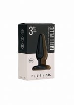 Butt Plug - Basic - 3 Inch - Black - obrazek 2