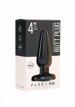 Butt Plug - Basic - 4 Inch - Black - obrazek 2