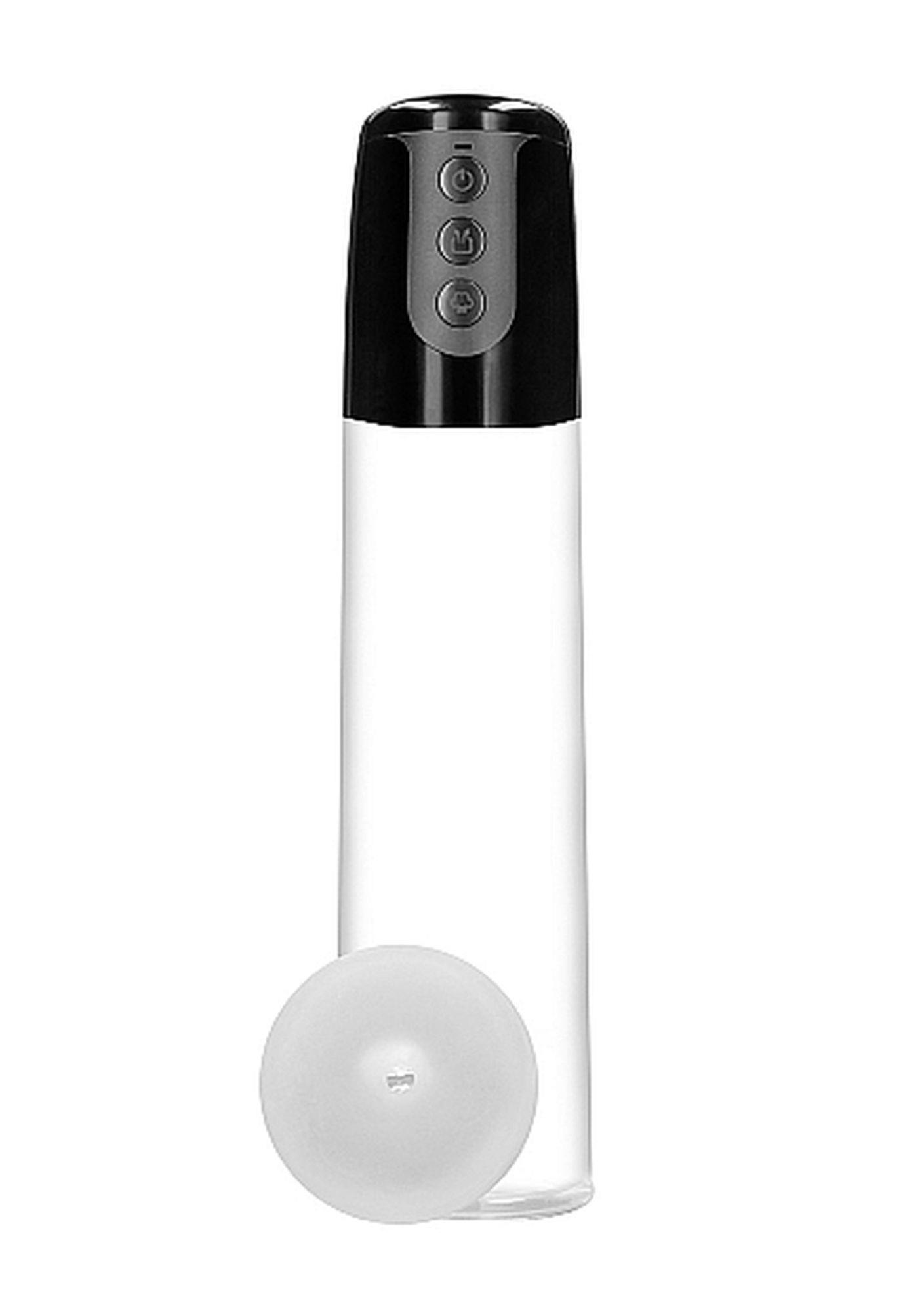 36-PMP032TRA Automatic Cyber Pump with Masturbation Sleeve - Transparent - obrazek 1