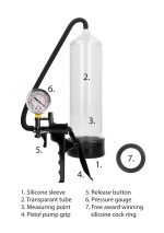Elite Beginner Pump With PSI Gauge - Transparent - obrazek 8