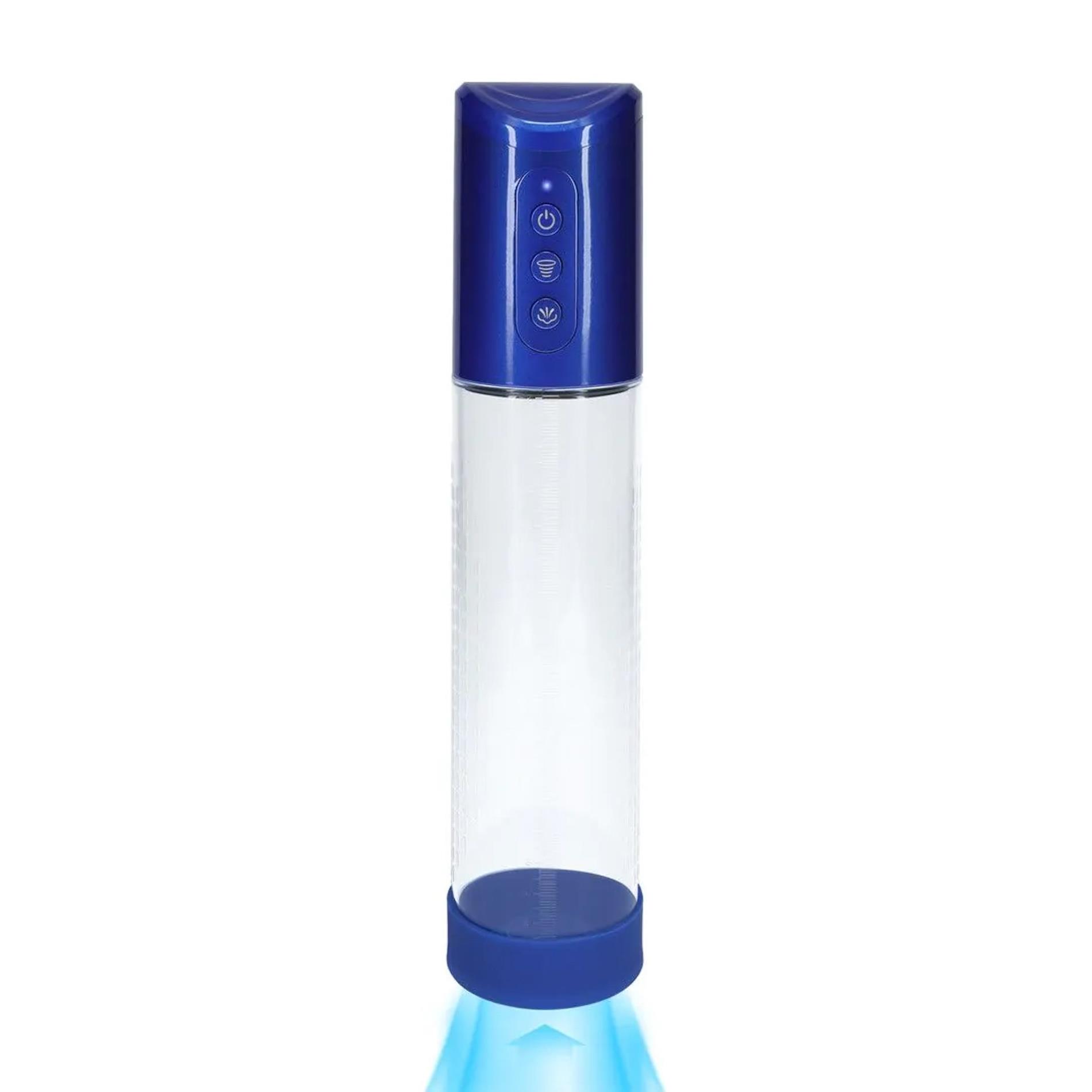 36-PMP057MBL_01 HyperPump - Rechargeable Penis Pump - Metallic Blue - obrazek 1