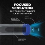 HyperPump - Rechargeable Penis Pump - Metallic Blue - obrazek 3