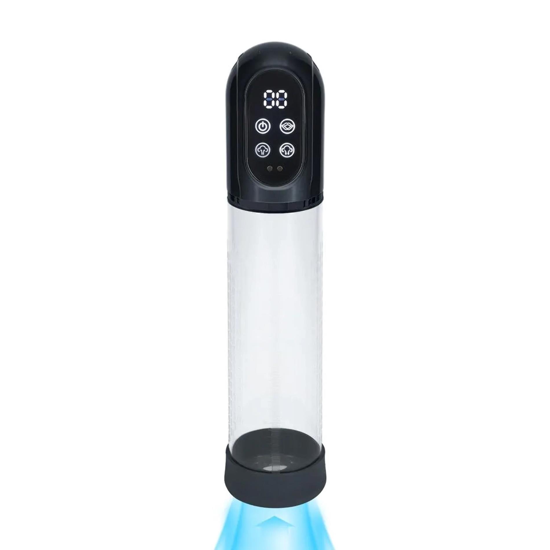 36-PMP058GUN_01 Engage - Automatic Waterproof Penis Pump and Masturbator - Gun Metal - obrazek 1