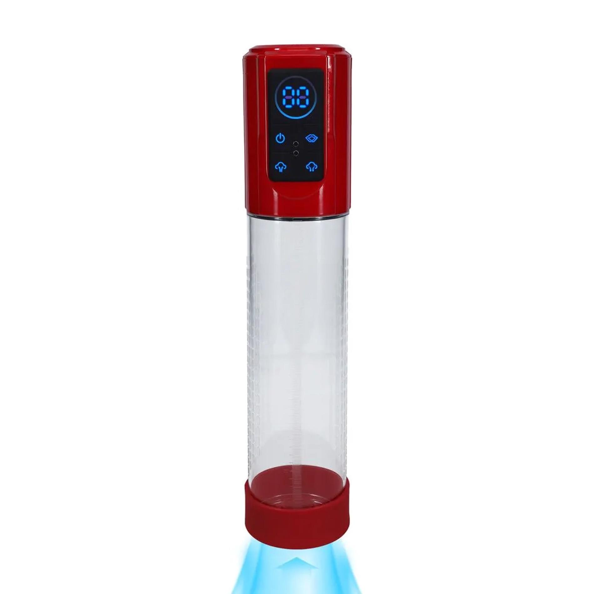 36-PMP059MRD_01 MegaLift - Automatic Waterproof Penis Pump - Metallic Red - obrazek 1