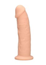 Silicone Dildo Without Balls - 22,8 cm - Flesh - obrazek 3
